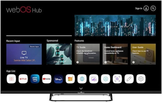Smart Tech Smart Τηλεόραση 43" 4K UHD LED 43UW02V HDR (2025)