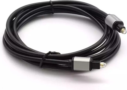 Kruger & Matz Cablu Audio Optic TOS masculin - TOS masculin Negru 2m (KM1223)