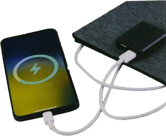 Arrango Сгъваемо Слънчево Панелно Зарядно Устройство 20W с USB Изход (За Преносими Устройства) (AT48861)