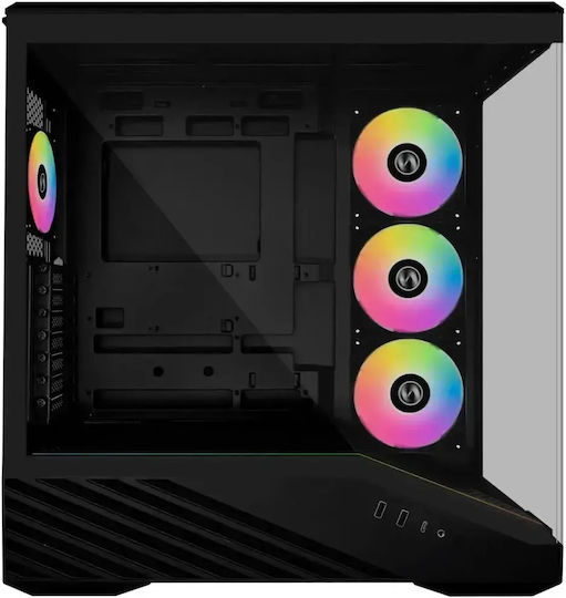 Lian Li Vector V100rx Gaming Midi Tower Κουτί Υπολογιστή με Πλαϊνό Παράθυρο Μαύρο