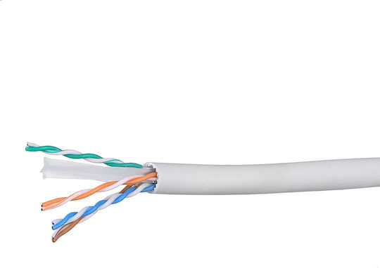 A-LAN U/UTP Cat.6a (Gigabit) Καλώδιο Δικτύου Ethernet χωρίς ακροδέκτες 500m Γκρι