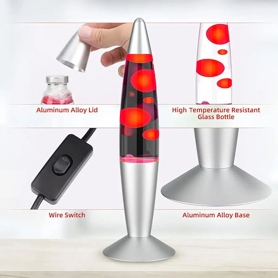 Relax Motion Dekorative Lampe Lavalampe Rot