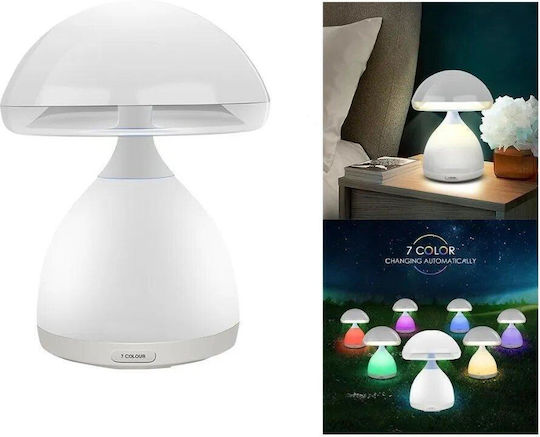 Arrango Dekorative Lampe Pilz Weiß