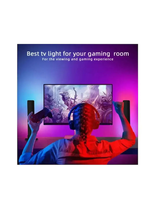 Arrango Smart Διακοσμητικό Φωτιστικό LED RGB Μπάρα 2τμχ 25εκ.