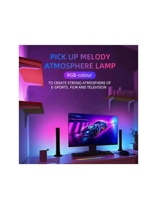 Arrango Smart Διακοσμητικό Φωτιστικό LED RGB Μπάρα 2τμχ 25εκ.
