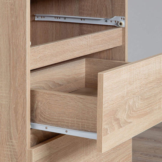 Computer Desk Piksel Wooden Sonoma Oak 90x50x77cm