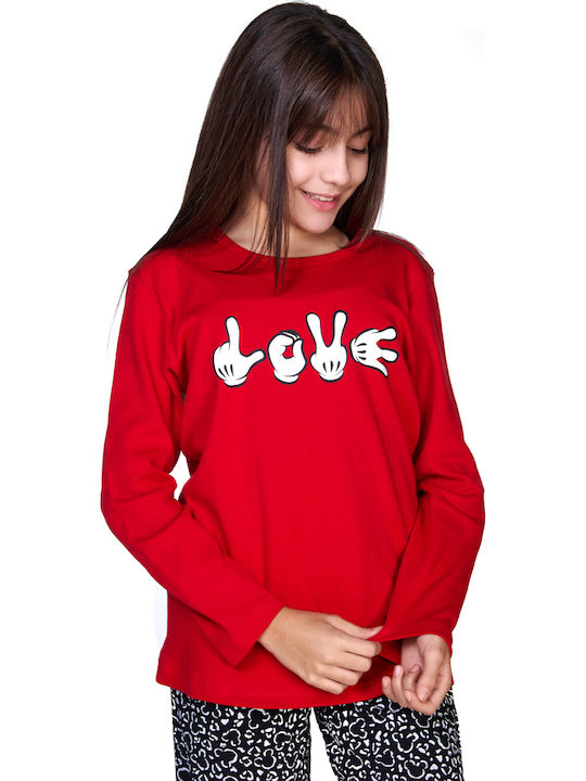 Comfort Kids' Pajamas Red