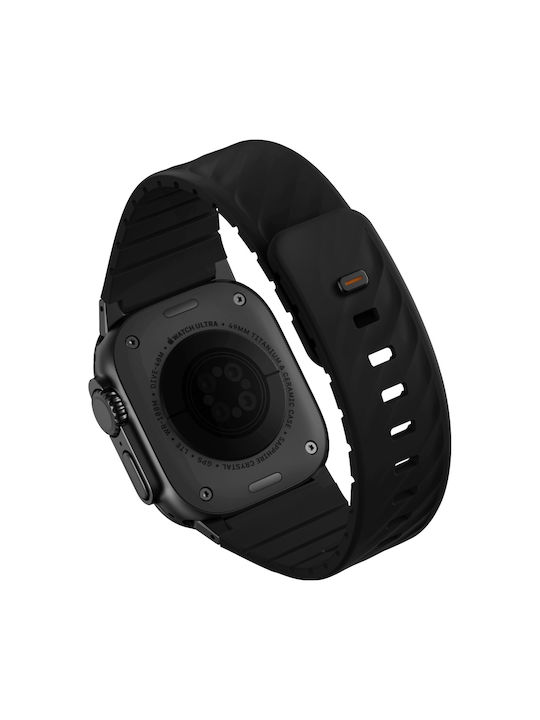 Uniq Fluo Wearable Strap Apple Watch 49 46 45 44 42 41 40mm Magnetic Connection Black Uniq Fluo Wearable Strap Apple Watch 49 46 45 44 42 41 40mm Magnetic Connection Black