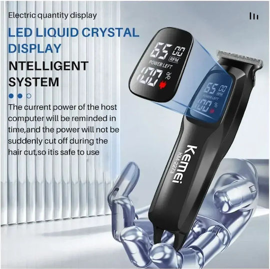 Kemei Professional Rechargeable Hair Clipper Black KM-2273