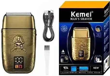 Kemei KM-TX15 Vintage Elektrorasierer Gesicht / Körper Wiederaufladbar