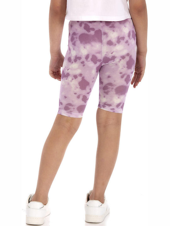 Kids Legging Cycling Short Purple