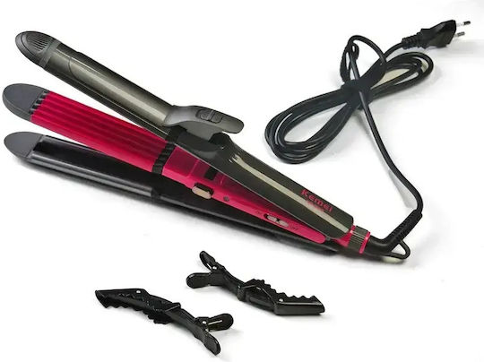 Kemei 4 in 1 KM-1396 Mini Haarglätter mit Keramikplatten
