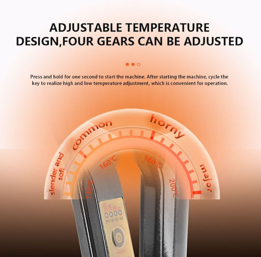 Kemei KM-3114P Πρέσα Μαλλιών με Κεραμικές Πλάκες 35W