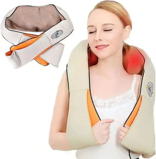 Dispozitiv de masaj Shiatsu pentru gât cu căldură infraroșie