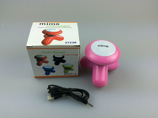 Mimo XY-3199 Συσκευή Μασάζ για τον Αυχένα, την Πλάτη, τα Πόδια & τα Χέρια με Δόνηση Ροζ