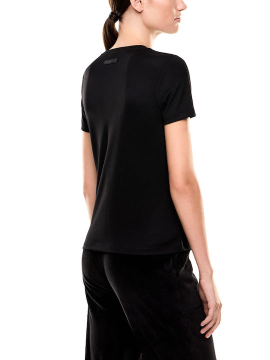 Emporio Armani Дамска Спортна Тениска Черна