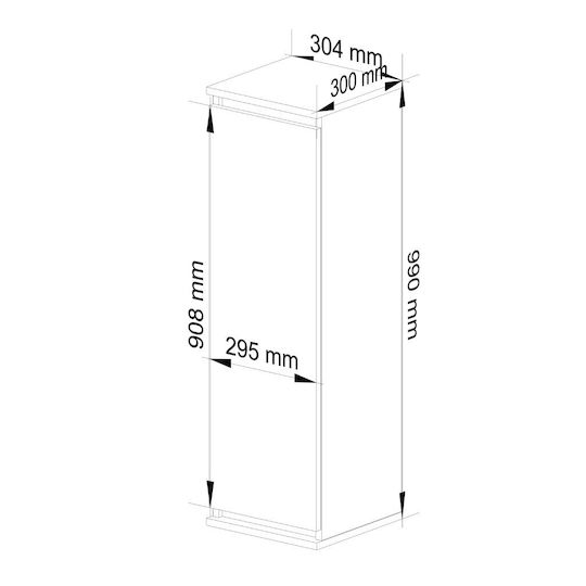 Akord Furniture Factory Cabinet de baie L30xA30xÎ99cm Sonoma