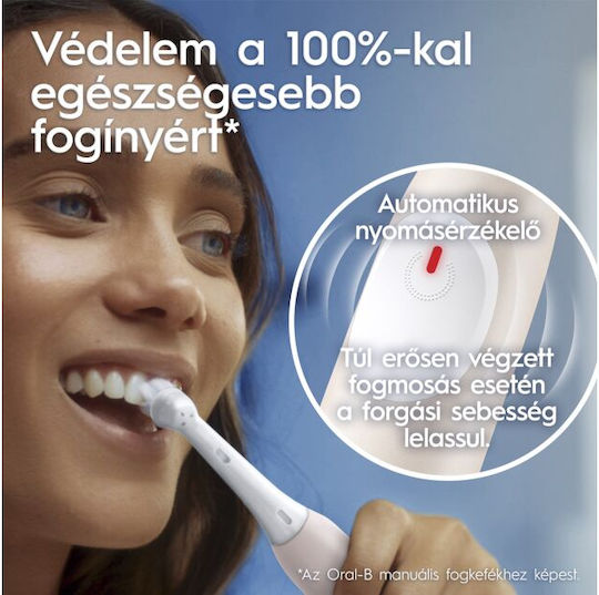 Oral-B iO 2 Series 2 Elektrische Zahnbürste mit Drucksensor Calm Pink