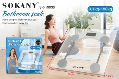 Sokany Digital Bathroom Scale Transparent SK-19030