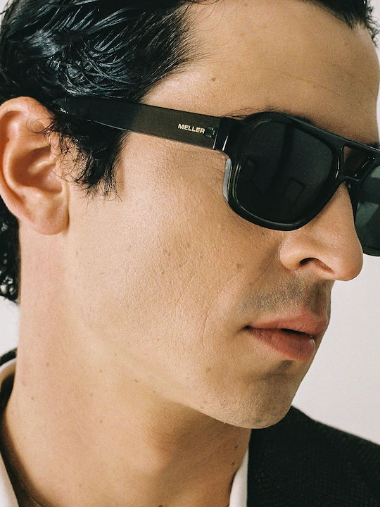 Meller Shipo Unisex Sunglasses with Red Plastic Frame and Yellow Lens SP-MAROONSUN