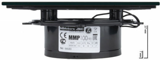 Mmotors Настенен Вентилатор Черен