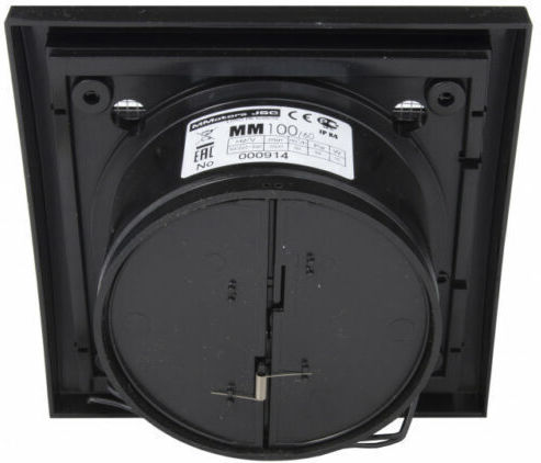 Mmotors De perete Ventilator de Baie Negru