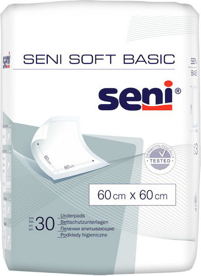 Seni Soft Basic Incontinence Underpads 40x60cm 30pcs