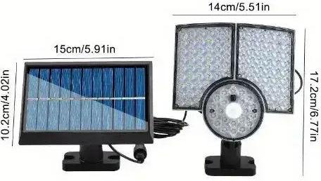 Arrango Waterproof Solar LED Flood Light 25W Warm White with Motion Sensor and Remote Control IP65