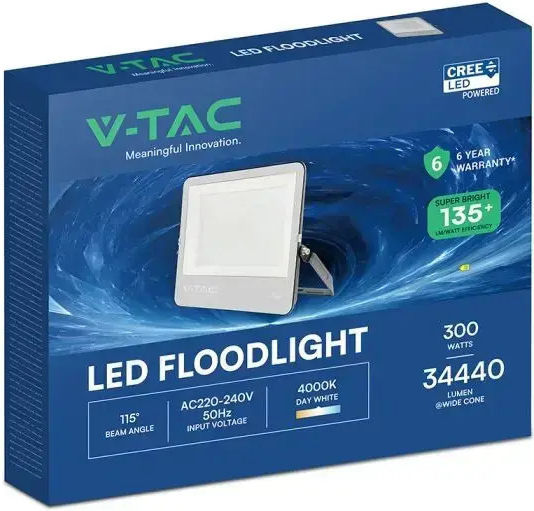 V-TAC Waterproof LED Floodlight 300W Natural White 4000K IP66