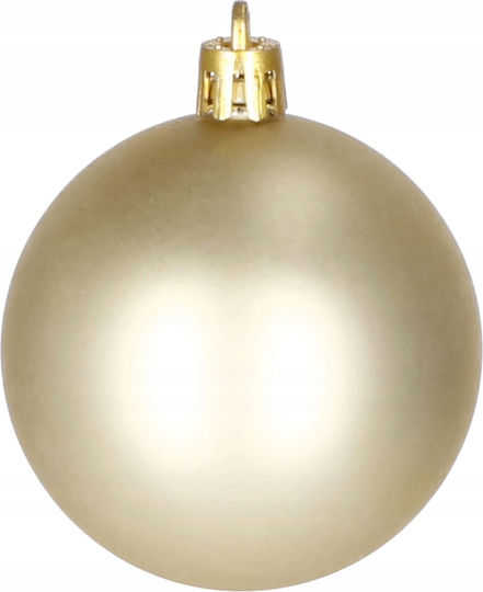 Christmas Ornament Set 100 Pieces 3-6cm Gold