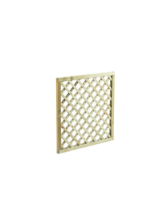 Diagonal (6x6) Wood Trellis Beige 100x100cm