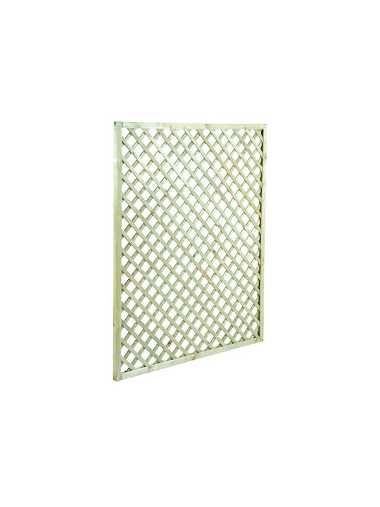 Garden Trellis Diagonal (6x6) Wood with Rhombus Grid in Beige Colour 120x180cm