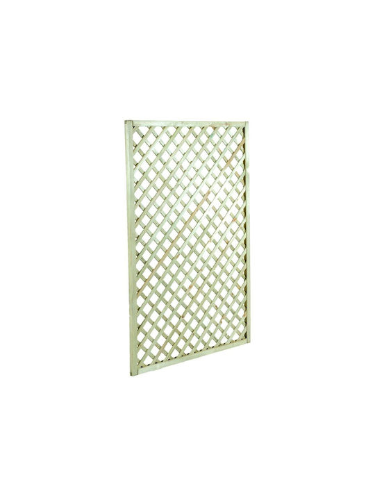 Garden Trellis Diagonal (6x6) Wood with Rhombus Grid in Beige Colour 120x180cm