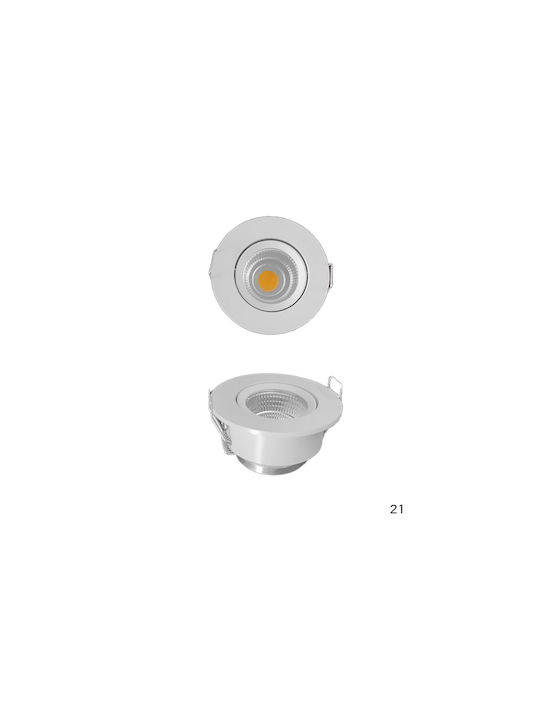 Luma Monos LED Alb Cald Spot în Culoare Alb