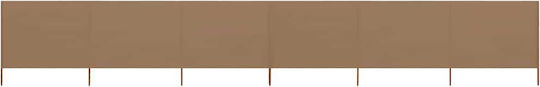 vidaXL Stoffzaunpaneel in Braun Farbe 1.6x4.0m
