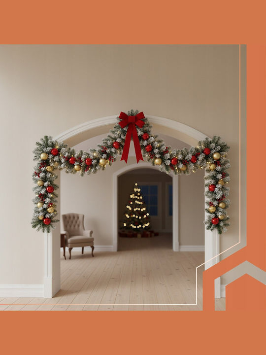 Christmas Snowy Garland Green-White 29x270cm 00026244