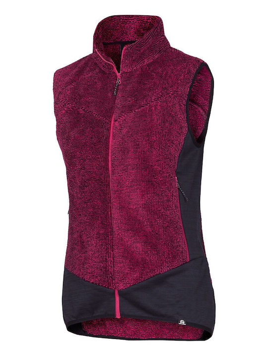 Fleece Γυναικεία Ζακέτα Cherry Black
