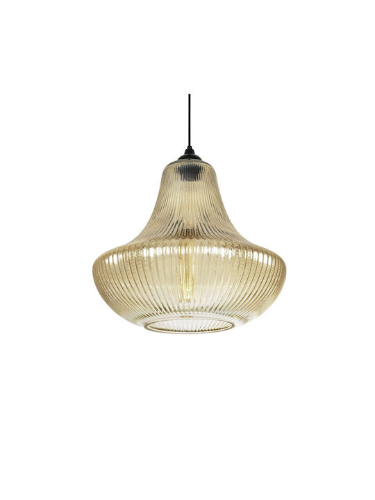 GloboStar Verre Pendant Light Multicolour with Crystals for Socket E27 38x38x34cm