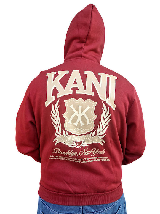Sweatshirt with Hood Red