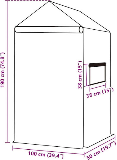 vidaXL 316431 Acoperire Sera 6x3x2m