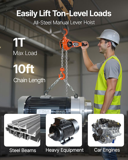 Vevor Lifting & Pulling Equipment for Weight Load up to 1t