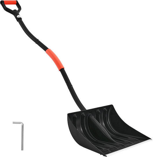 Vevor Schneeschaufel Straßen Schneeschaufel Mit 42 Cm Breite D-Form Griff Aluminiumblatt Große Kapazitäts Schneeschaufeln Leichtes Werkzeug zur Schneeräumung Garten Auto Camping Outdoor