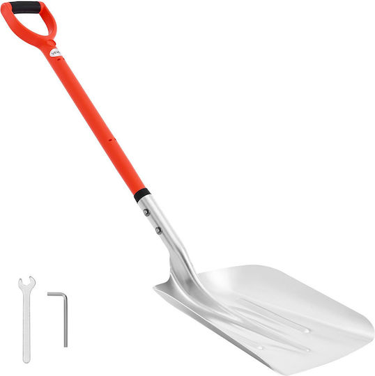 Snow Shovel Vevor Road 35 cm Wide Snow Shovel Aluminum Alloy D-Shaped Handles Large Capacity Snow Removal Shovels Lightweight Snow Removal Tool Garden Car Camping