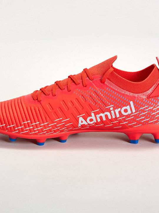 Admiral Pantofi de Fotbal cu crampoane Roșii