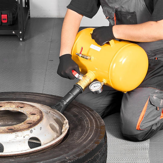 Vevor Tire Bead Blower 5 Gal 18.9 L Heavy Duty Tire Bead Blower Tool 87-116 Psi Operating Pressure Air Blower Pickup Truck Atv Jeep Van Tractor Lawn Mower Rv Yellow