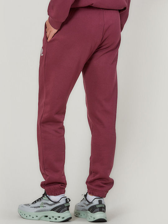 Sweatpants with Elastic Bordeaux