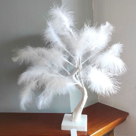 Tabletop Decorative Tree Feathers Led Warm Lighting