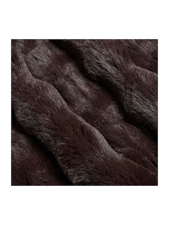 vidaXL Furry Sofa Blanket 130x150cm Giraffe