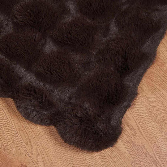 vidaXL Furry Single Blanket 150x220cm Giraffe