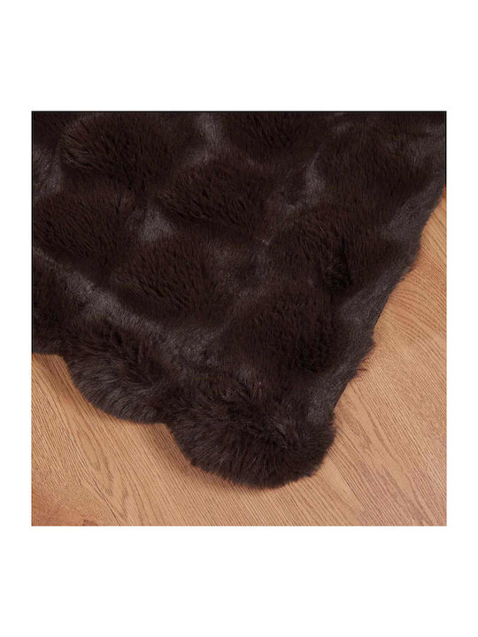 vidaXL Furry Sofa Blanket 130x150cm Giraffe